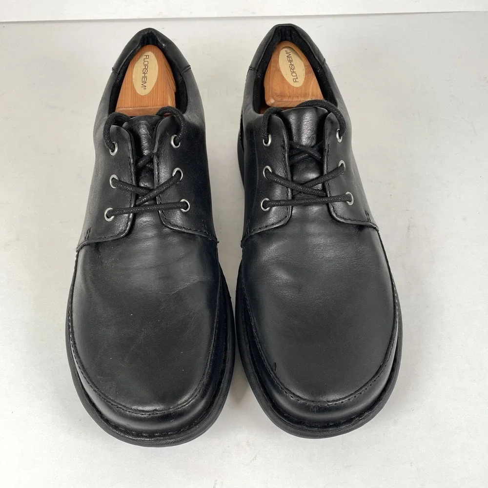Born Nigel 3-Eye Oxford Loafers Mens Size 8 M Black Leather Lace Up Casual Shoes